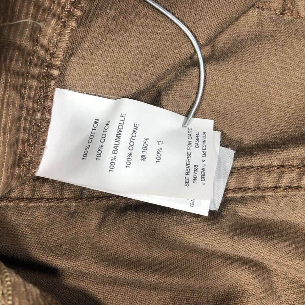 J Crew 770 Corduroy Pants Mens 34x30 Light Brown Straight Casual Actual 36x29 - Picture 8 of 8